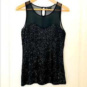 Sleeveless Sequin top